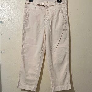 Anthropologie Cream Wide Leg Pants